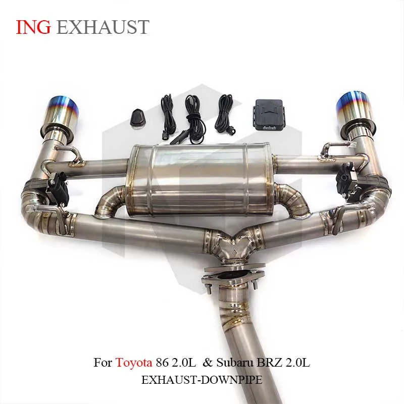 ING Titanium Exhaust for Toyota 86 2.0L / Subaru BRZ 2.0L | Header & Cat-Back System | High Performanc | Lightweight Design 2