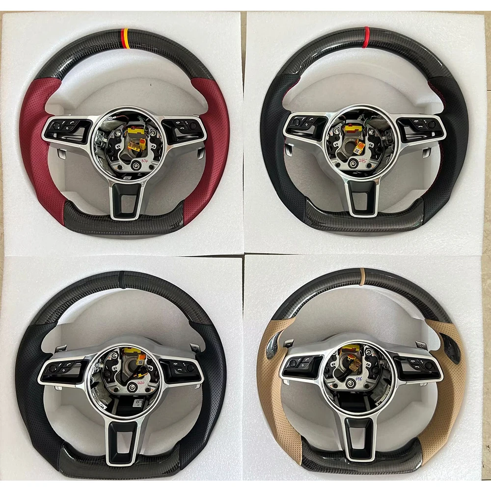 For Porsche Panamera steering wheel modification carbon fiber 911 Cayenne steering wheel old model liter new model 1