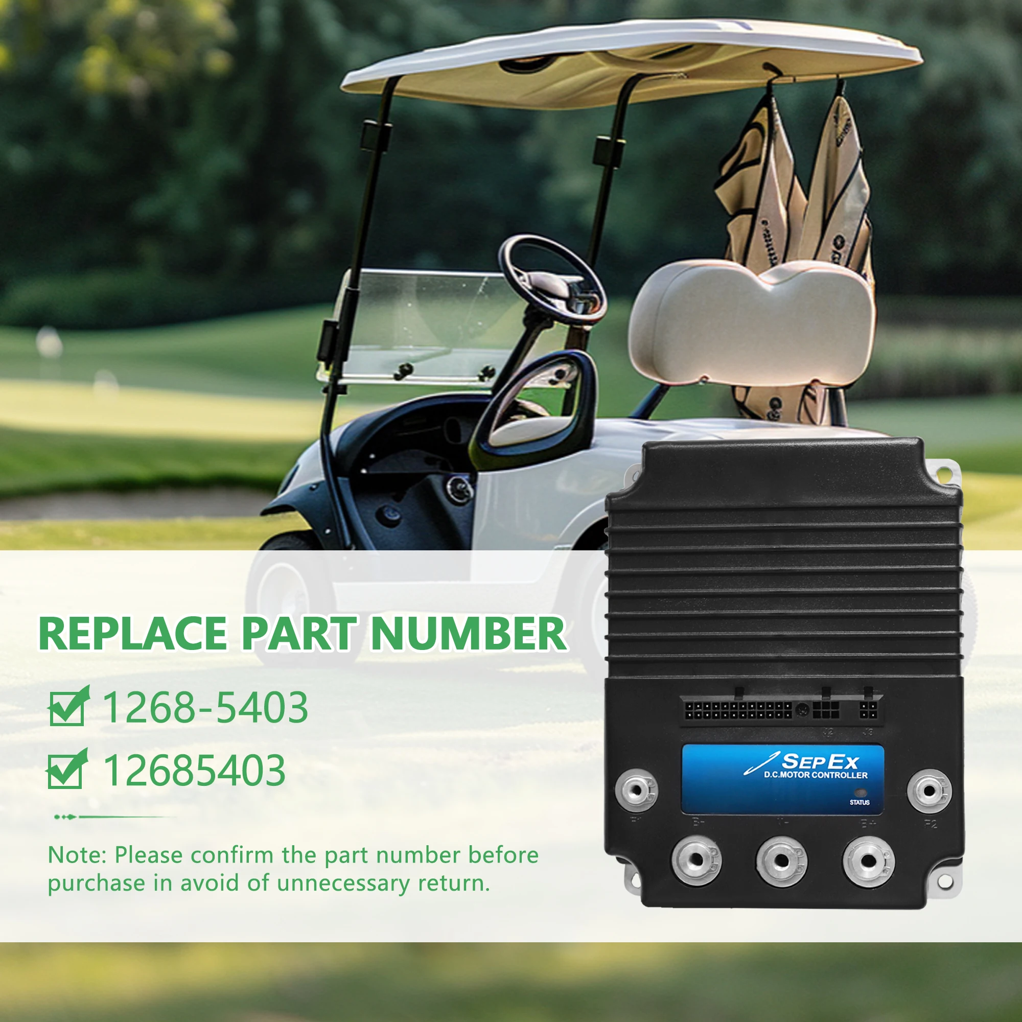 48V 400A 1268-5403 DC Sepex Motor Speed Controller for Curtis Ezgo Club Car Yamaha Golf Cart 1999-UP 4