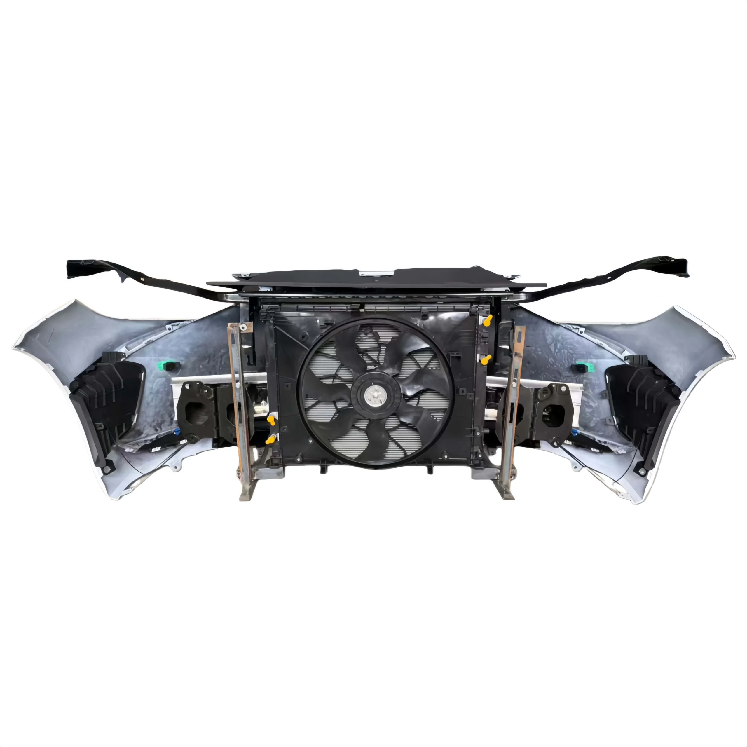 For BZ4X Front Grille, Platinum Bumper Assembly EA10 Front Bumper, Front Headlights, Radiator, Water Tank, Electric Fan 4