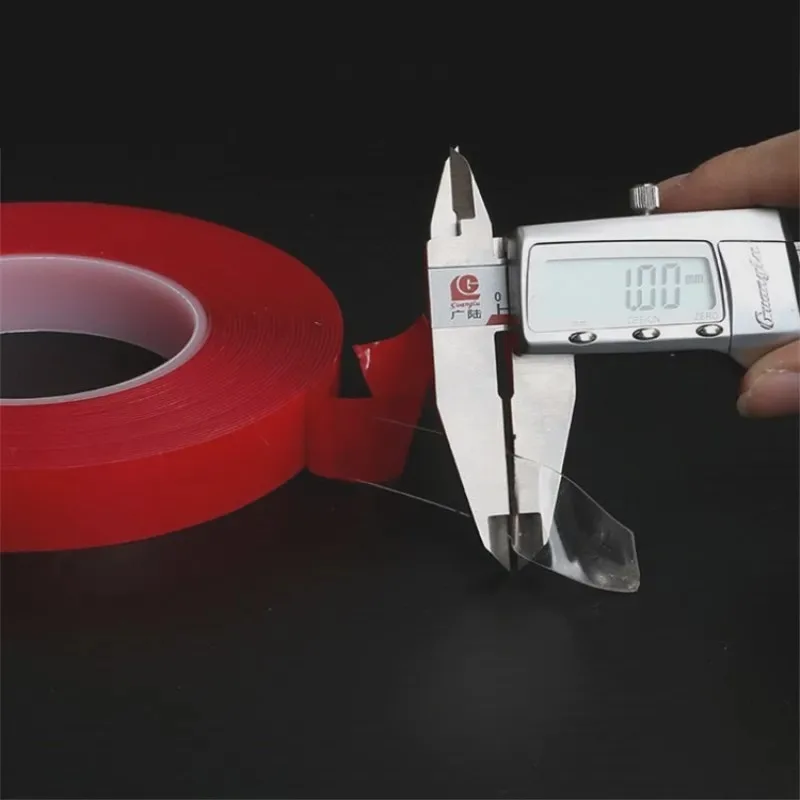 Double Sided Tape Nano Tape 3-5Meter 10/20/30mm Width Transparent Tape Washable Adhesive Nano Traceless Sticker Glue Red 3