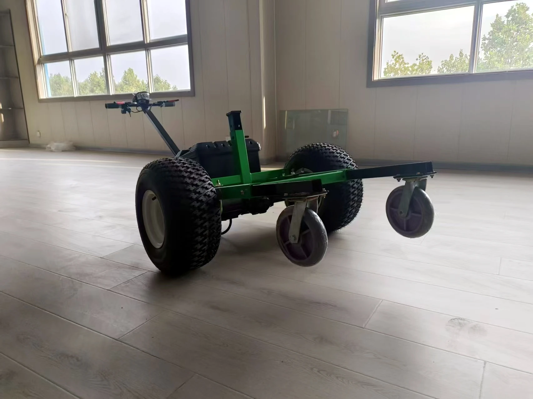 5 Wheels Trailer Dolly Electric Trailer Mover 2T Jack Lever 2" Electric Trailer with Auxiliary Wheel 6