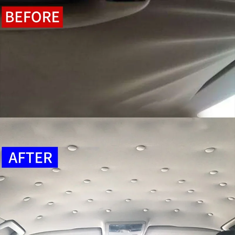Car Interior Roof Fixing Buckles Screw Set Headliner Cloth Fabric Rivets Retainer Buckle Fastener Auto Accessories 3