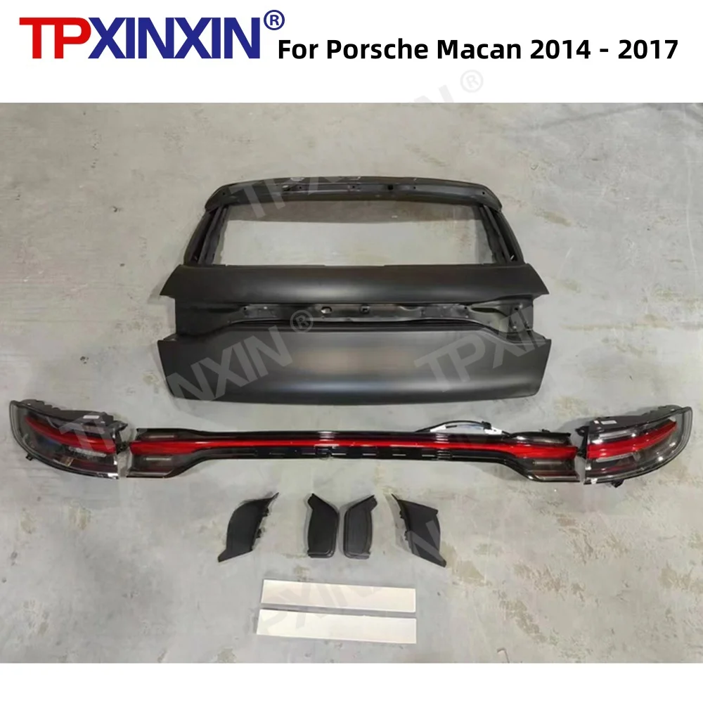 Car Tail Light Assembly For Porsche Macan 2014 - 2017 Car Rear Lamp LED Through Taillight Car Modification Taillights Brake Lamp 1