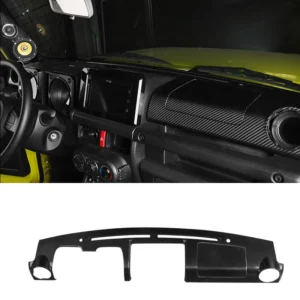 For Suzuki Jimny JB64 JB74 Car Styling Interior Decoration Accessories 2PCS Carbon Fiber Center Console Dashboard Panel Cover 1