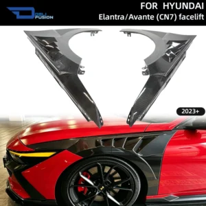 For 2023+  Hyundai Elantra Avante CN7 Facelift JW Style Front Vented Fender Upper Down Vent  Carbon Car Exterior Accessories 1