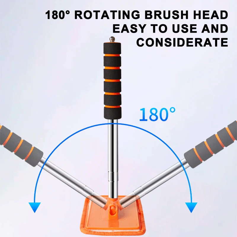 SEAMETAL Car Front Windshield Defogging Brush Telescopic Long handle Car Household Glass Clean Brushes Dust Remover Tool 4