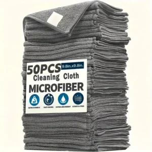 Thicken Microfiber Cleaning Cloths Lint Free Microfiber Cleaning Towel Cloths Reusable Cleaning Towels Absorbent for Car Window 1