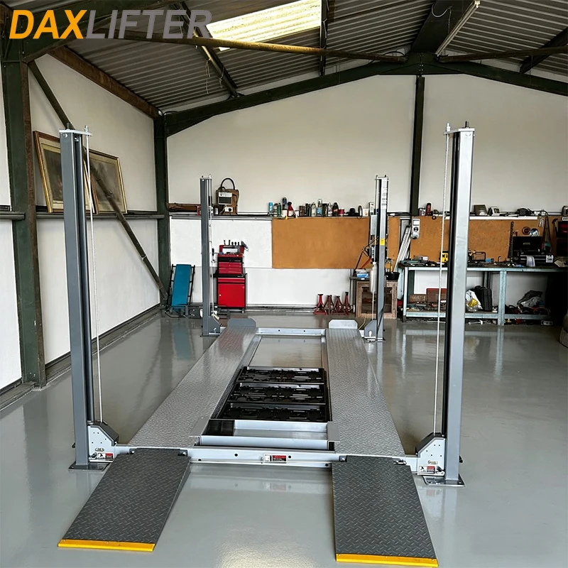 Heavy Duty 5000kg Hydraulic Lifting 4 post Car Parking lift for Garage 5
