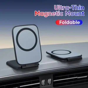 Ultrathin Car Magnetic Mobile Phone Holder Adjustable Foldable Anti-shake Vehicle Navigation Phone Universal Stand Accessories 1