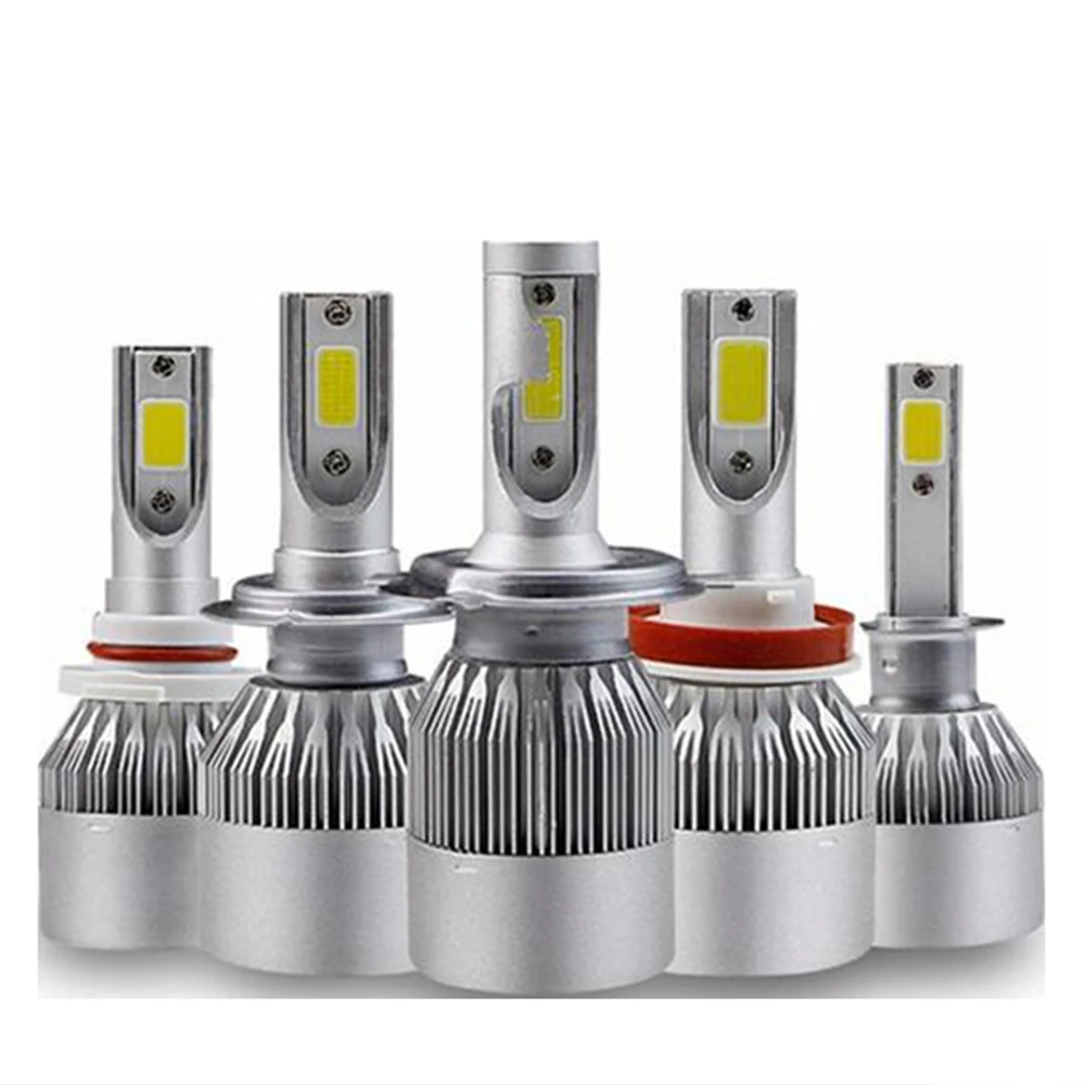 2pcs Led Bulb C6 H7 Automotive Led for Car Headlight H10 H4 H8 H9 H11 H13 9004 9005 9006 9007 880 H27 Lenses for Headlights 2