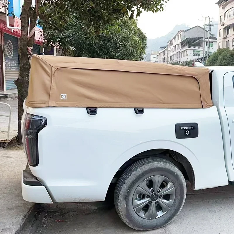Oxford High Tarpaulin Truck Tonneau Cover Pickup Rear Cover Sunshade Door Opening Manufactured High-Cover 4