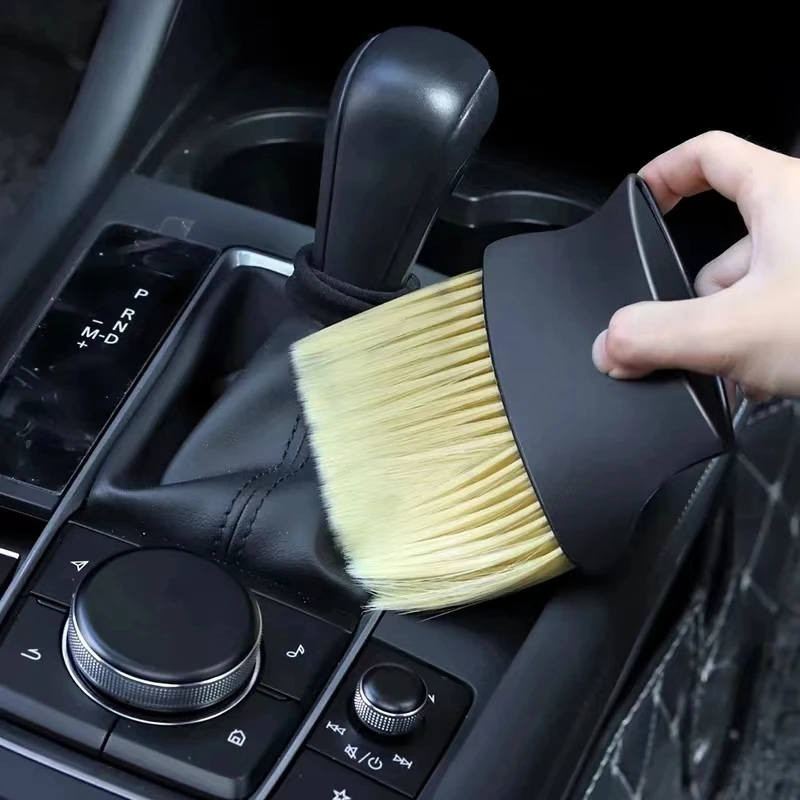Car interior sweeping dust soft brush car wash tool artifact car interior gap dust brush air outlet cleaning brush 3