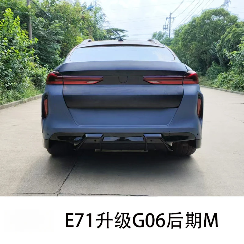 Suitable for BMW E71 to G06-X6M Retrofit Kit Front and Rear Bumpers Headlight Brackets Fender Flares Hood 4