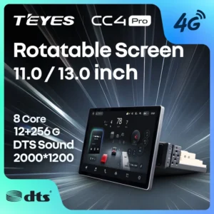 TEYES CC4 PRO For Rotatable Screen Universal 1 Din CarPlay Android Auto 2DIN Autoradio Radio Multimedia Stereo 1