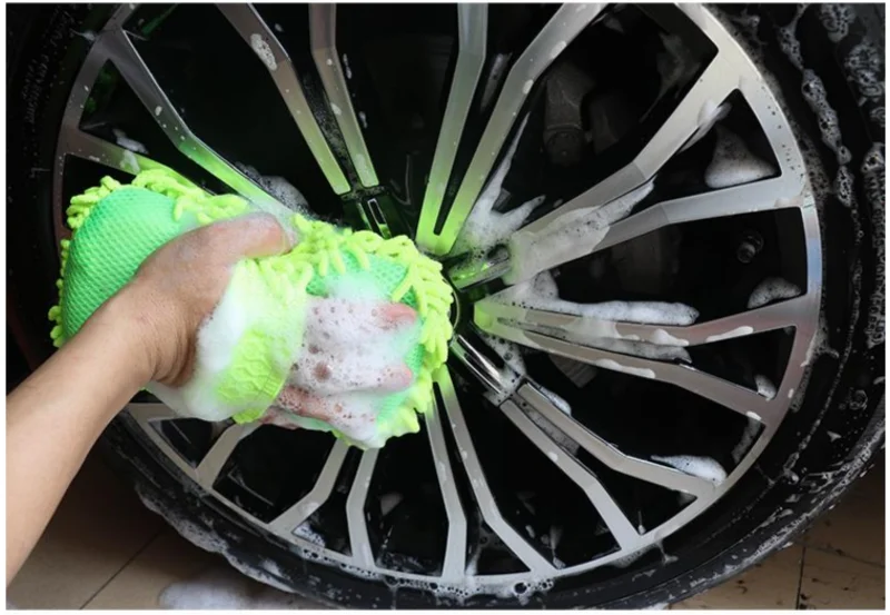 Microfiber Car Washer Sponge Cleaning Car Care Detailing Brushes Washing Towel Auto Gloves Styling Accessories 3