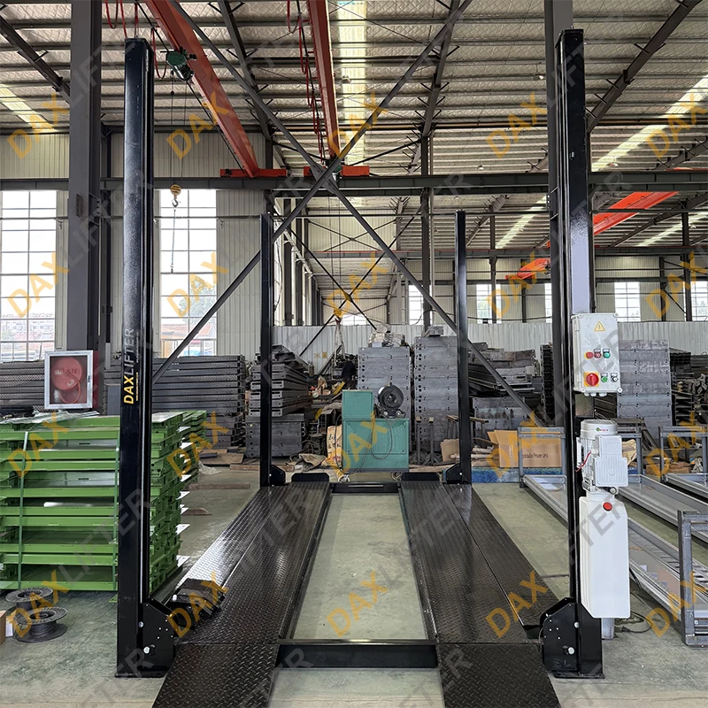 Heavy Duty 5000kg Hydraulic Lifting 4 post Car Parking lift for Garage 2