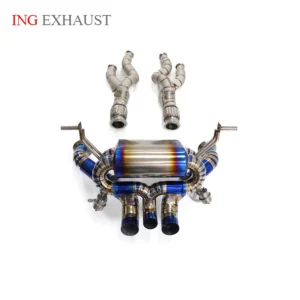 ING titanium alloy vacuum catalyst-free valve stem for Lamborghini Aventador S LP740-4 LP740 engine muffler  exhaust system 🚀 1