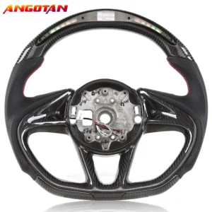 LED Carbon Fiber Steering Wheel For McLaren 720S 600LT 540C 12C 2017-2021 Racing Wheel With Trim Cover 720s Steering Wheel 1