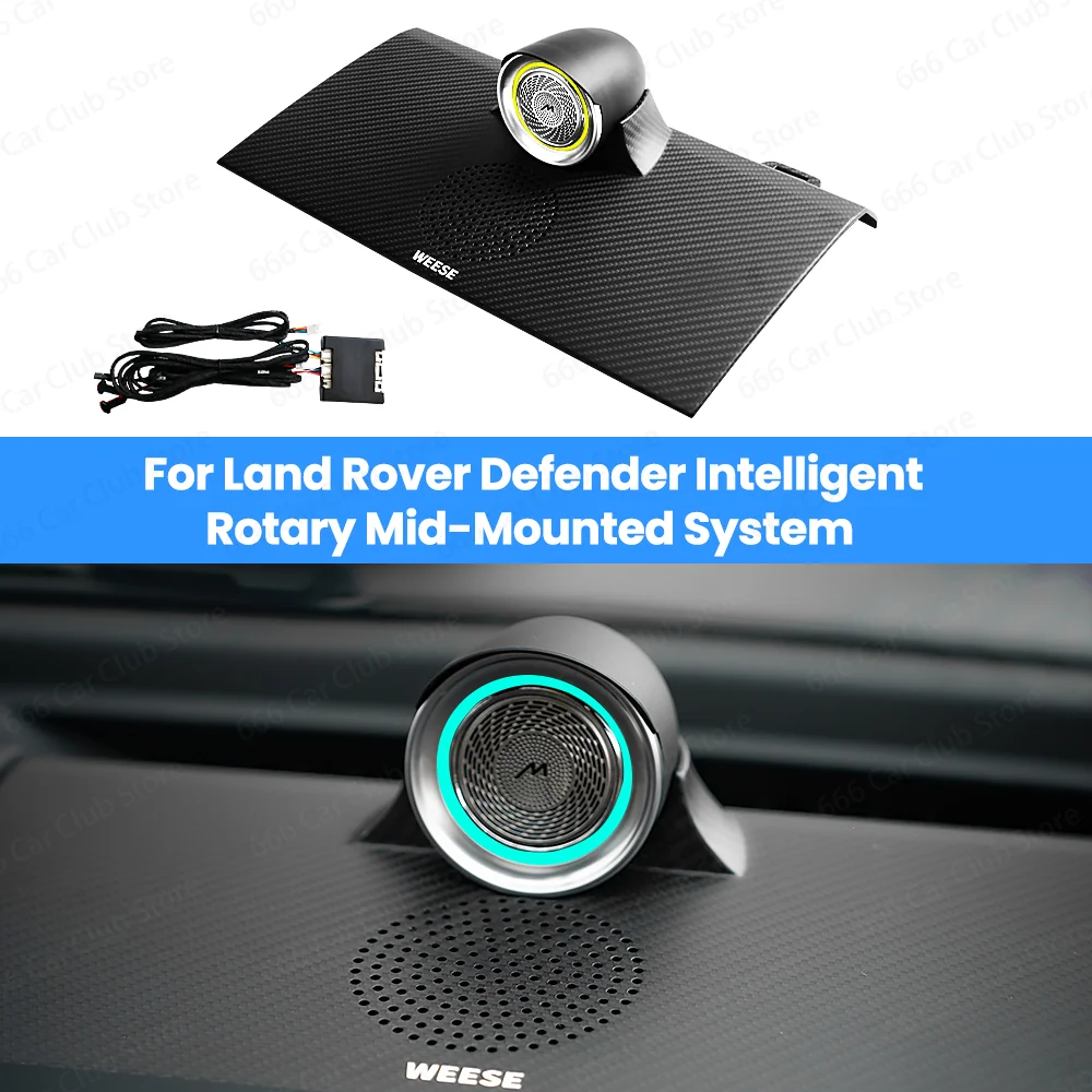 WEESE Center Console Rotating Speaker for Land Rover Defender 90 110 130 Car Interior Accessories Audio Upgrade 1