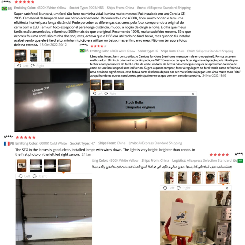 DAWNKNIGHT K5C 4300K 110W H7 H4 Led Lamp Double Copper Tube 3000K Led Lights For Car H1 H11 HB3 9005 HB4 9006 Led Headlight Bulb 4