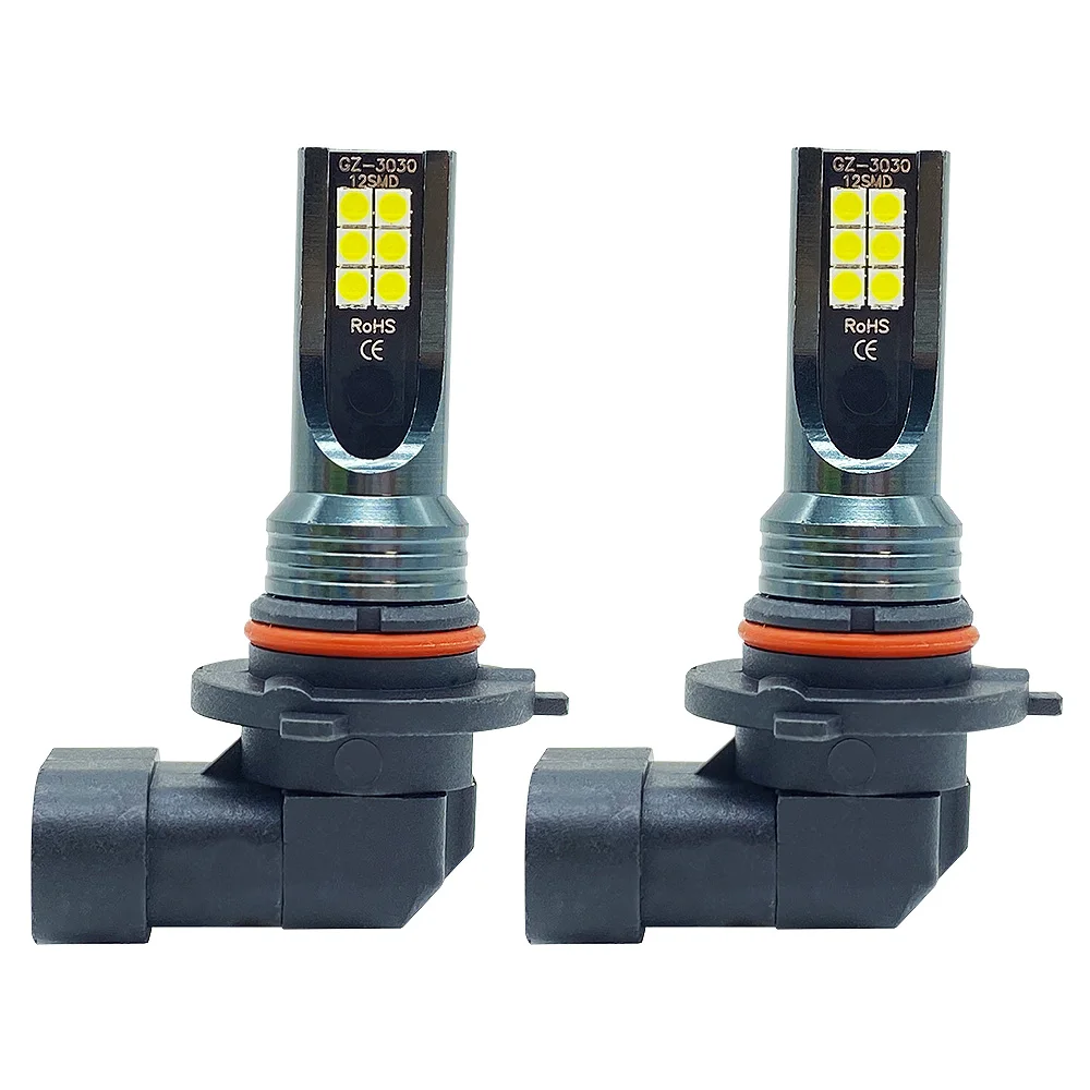 2Pcs 9005 9006 LED Headlight H11 H8 H9 H10 H1 H3 Car Fog Light Bulbs DRL H4 H7 Auto Driving Running Lamps 6000K 8000LM 80W 12V 5