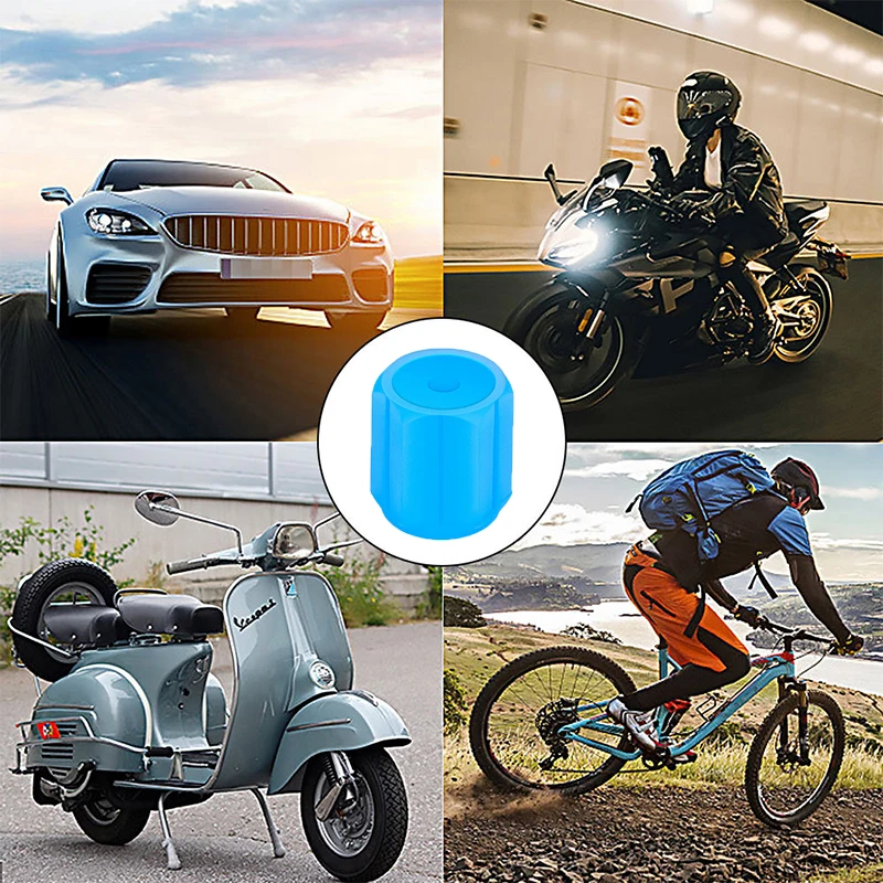 Luminous Tire Valve Caps 6 Colors Car Motorcycle Glowing Valve Cover Car Tire Wheel Hub Styling Tool Auto Accessories 4/8/20pcs 3