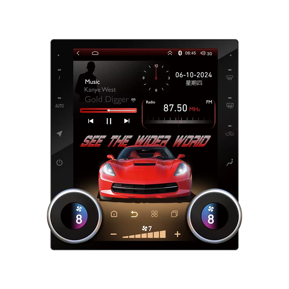 ZWNAV Android 13 Carplay GPS Navi Multimedia Player Split Screen for Chevrolet Corvette C6 2005-2013 Reversing Aids TV 1