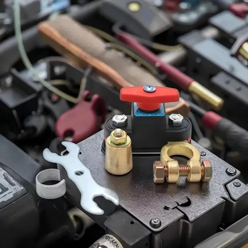 Car Battery Cut Off Switch Disconnect Automatic Circuit Breaker Anti-Leakage Switch Isolator For Cars Truck 12V/24V 3