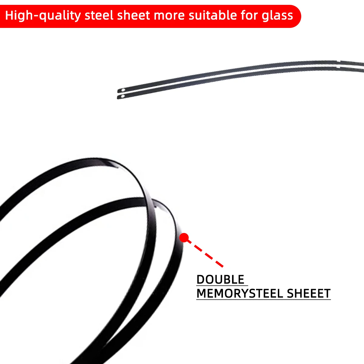 1PC Car Windshield Wiper Blades Hook Universal Soft Rubber Frameless Bracketless Car Wipers 14" 16" 18" 19" 20" 21" 22" 24" 26" 3