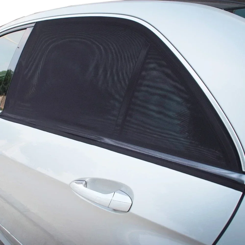 2 or 4pcs screen window set premium window sunshade breathable mosquito net for front and rear windows, UV protection Accessorie 3