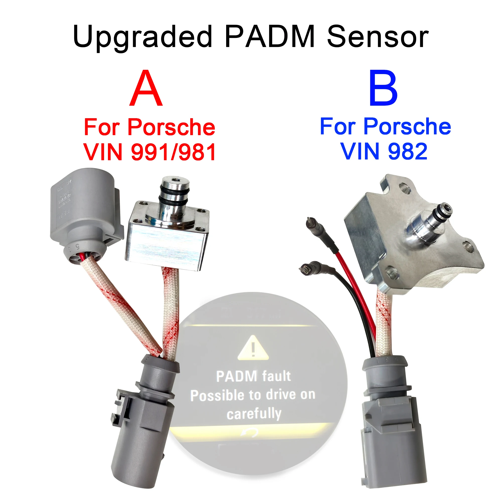 Upgraded PADM Sensor, A For Porsche VIN 991/981, B For Porsche VIN 982, Parts For Porsche Active Drivetrain Mount (PADM) System 1