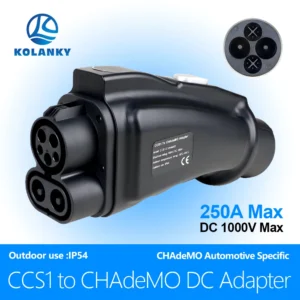 Kolanky EV Charger Adaptor CCS1 To Chademo Converter Fast Charging  Electric Vehicle New Energy Cars 1