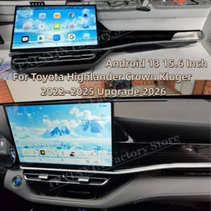 Qualcomm 15. 6 Inch Radio Android For Toyota Highlander Crown Kluger 2022~2025 Upgrade 2026 Multimedia GPS Car Stereo Head Unit 1