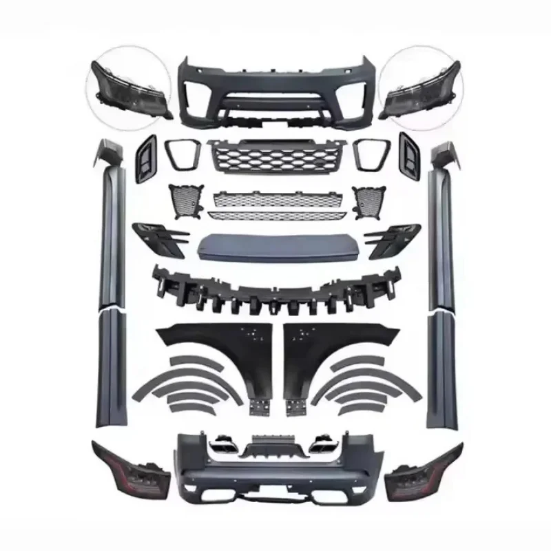 Car Conversion facelift bodykit For Range Rover Sport 2014-2017 Upgrade Changed to 2018-2021 SVR Body Kits 3