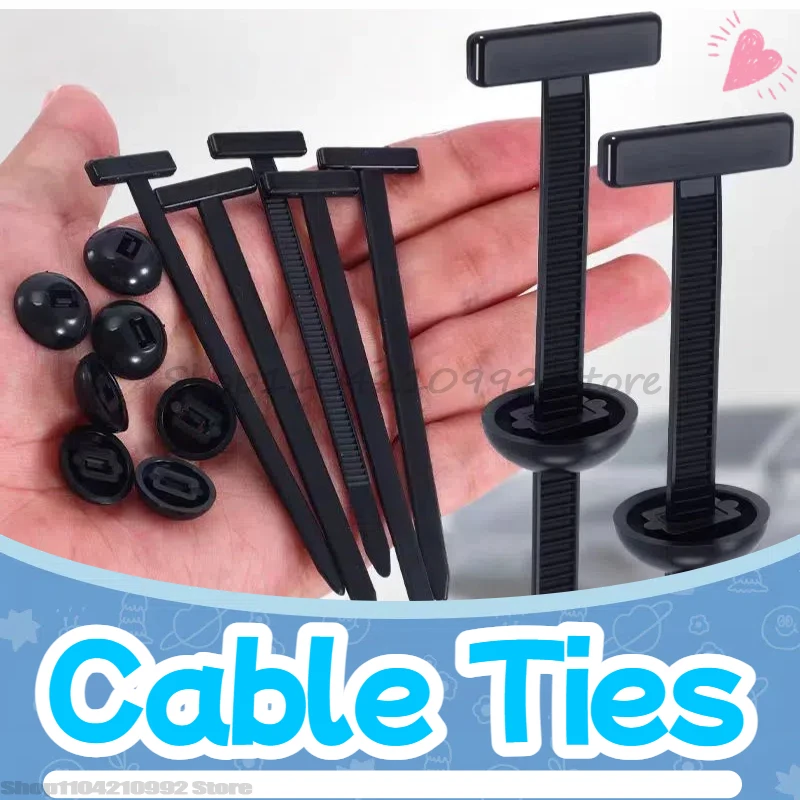 Nylon Cable Tie Buckle Fixed Through The Core Nail Cable Tie Buckle Mudguard Fender Inner Lining Trunk Buckle  Outdoor Camping 1