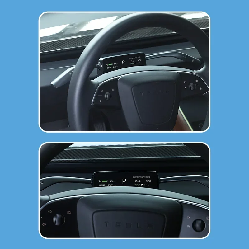Style Suitable for Tesla New Model 3/Y Physical Gear Shift Lever Steering Gear Tesla Instrument Panel Car Accessories WORLDKPI 5