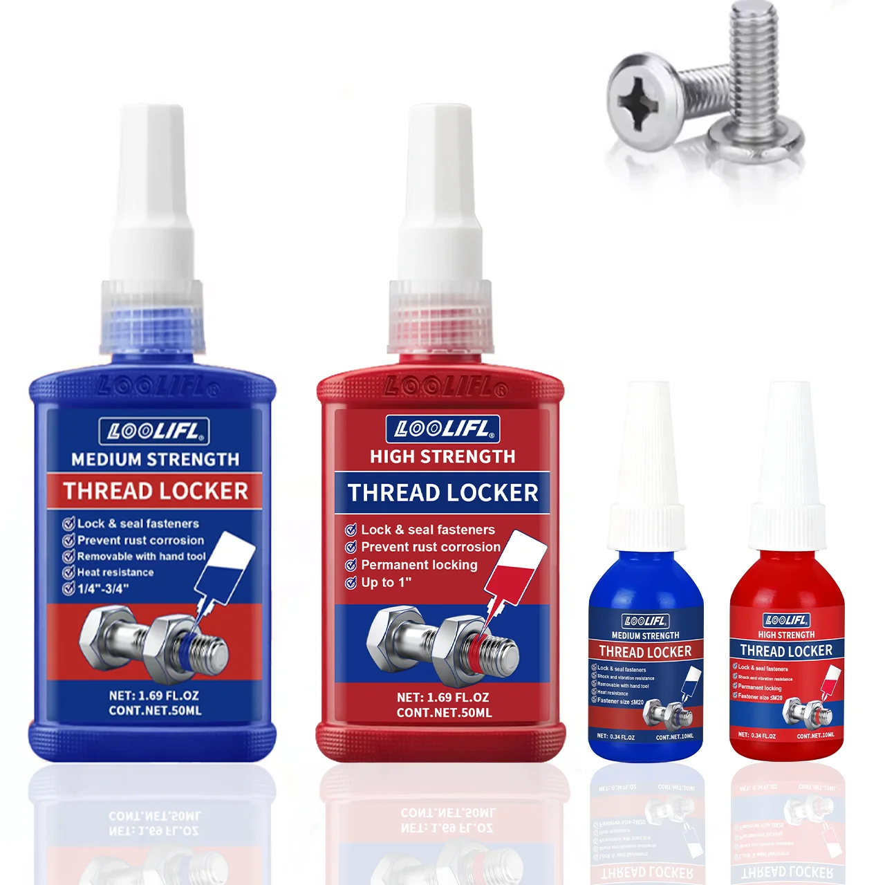 243-271 medium to high strength thread locking agent, thread adhesive, waterproof, corrosion-resistant, and highly stable 1