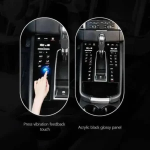 LHD RHD Gear Shift Panel Center Console Interior For Porsche Macan 2018-2024 Decorative Accessories Electroplating Button 1