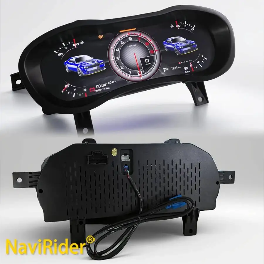 Y 12.3 Digital LCD Instrument Cluster For Dodge Challenger 2012-2018 Featuring A Bumblebee UI Supporting CarPlay Car Accessories 1