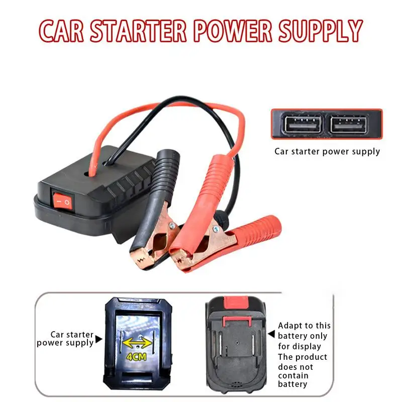 Portable Car Battery Jump Starter Jump Box Lithium Battery Converter - Compact Power Pack for Emergency Vehicle Starting 4