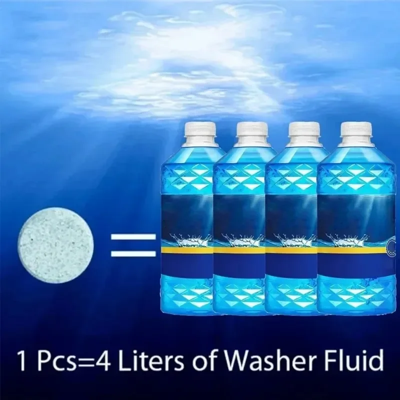 ISGTDRM Solid Cleaner Car Windscreen Cleaner Effervescent Tablet Auto Wiper Glass Solid Cleaning Concentrated Tablets Detergent 2