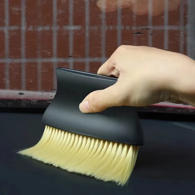 Car interior sweeping dust soft brush car wash tool artifact car interior gap dust brush air outlet cleaning brush 4