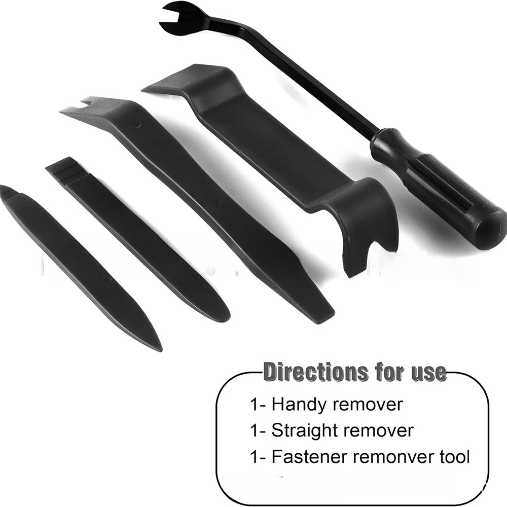 1-5Pcs Auto Trim Removal Tool Kit, No Scratch Plastic Pry Tool Kit - Interior Door Panel Clip Fastener Removal Set For Vehicle 5