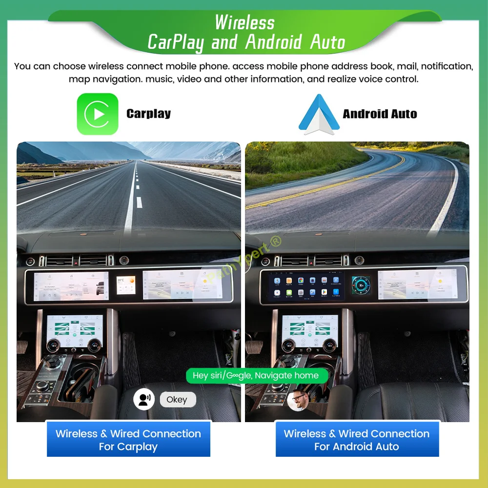Three-Screen Interaction Android15 For Land Rover Range Rover Sport L494 2013-2017 Car Radio Carplay BT GPS Available In 3Colors 2
