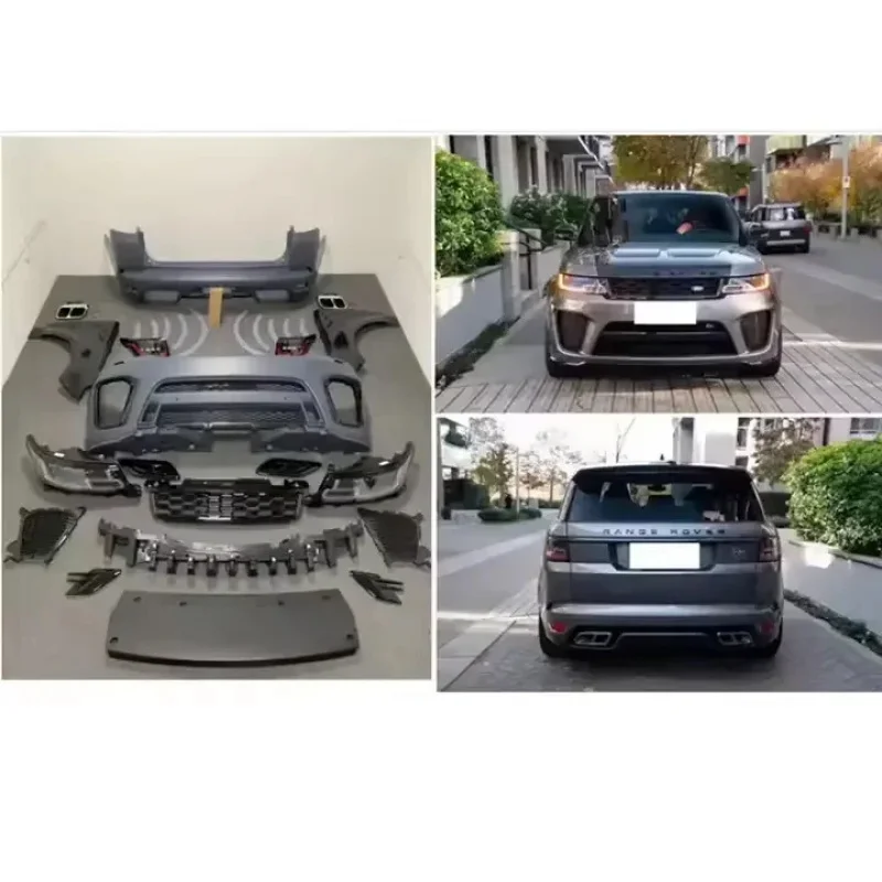 Car Conversion facelift bodykit For Range Rover Sport 2014-2017 Upgrade Changed to 2018-2021 SVR Body Kits 4