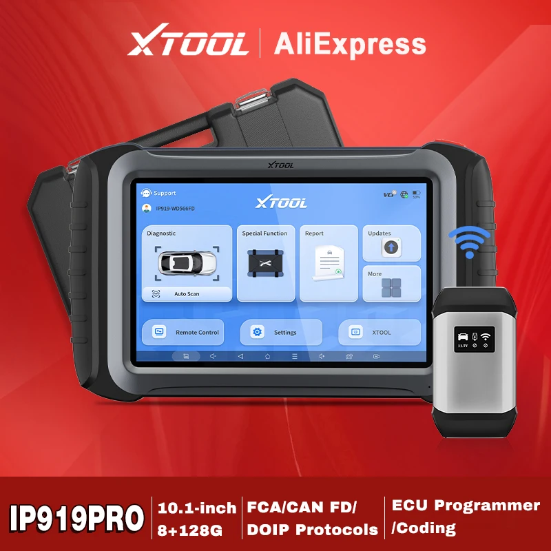 XTOOL IP919PRO Automotive Scanner ECU Coding Obd2 Bi-directional Control Key programmer All System Diagnostic Tool 51+ Resets 1