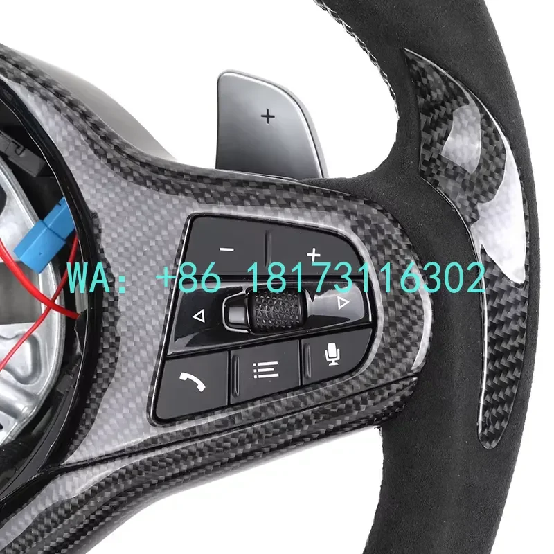 China Plant 2026 Customized Volante Carbon Fiber LED Heated Steering Wheel G01 G02 G05 G06 G20 G22 G26 G27 G30 4