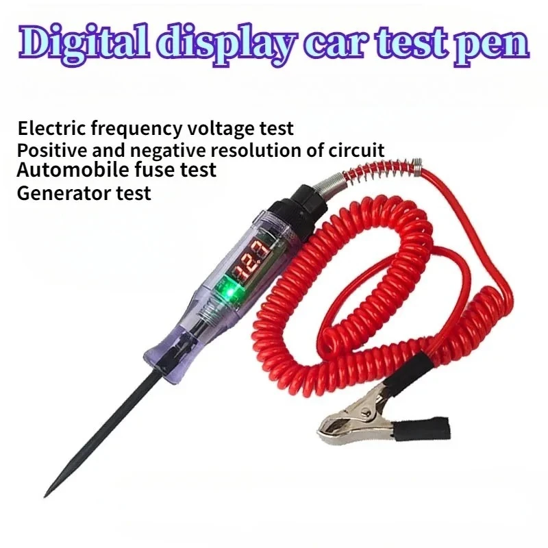 Car Truck Voltage Circuit Tester Auto Tools Car Diagnostic Probe Test Pen Light Bulb Electric Measuring Pen Tools 2