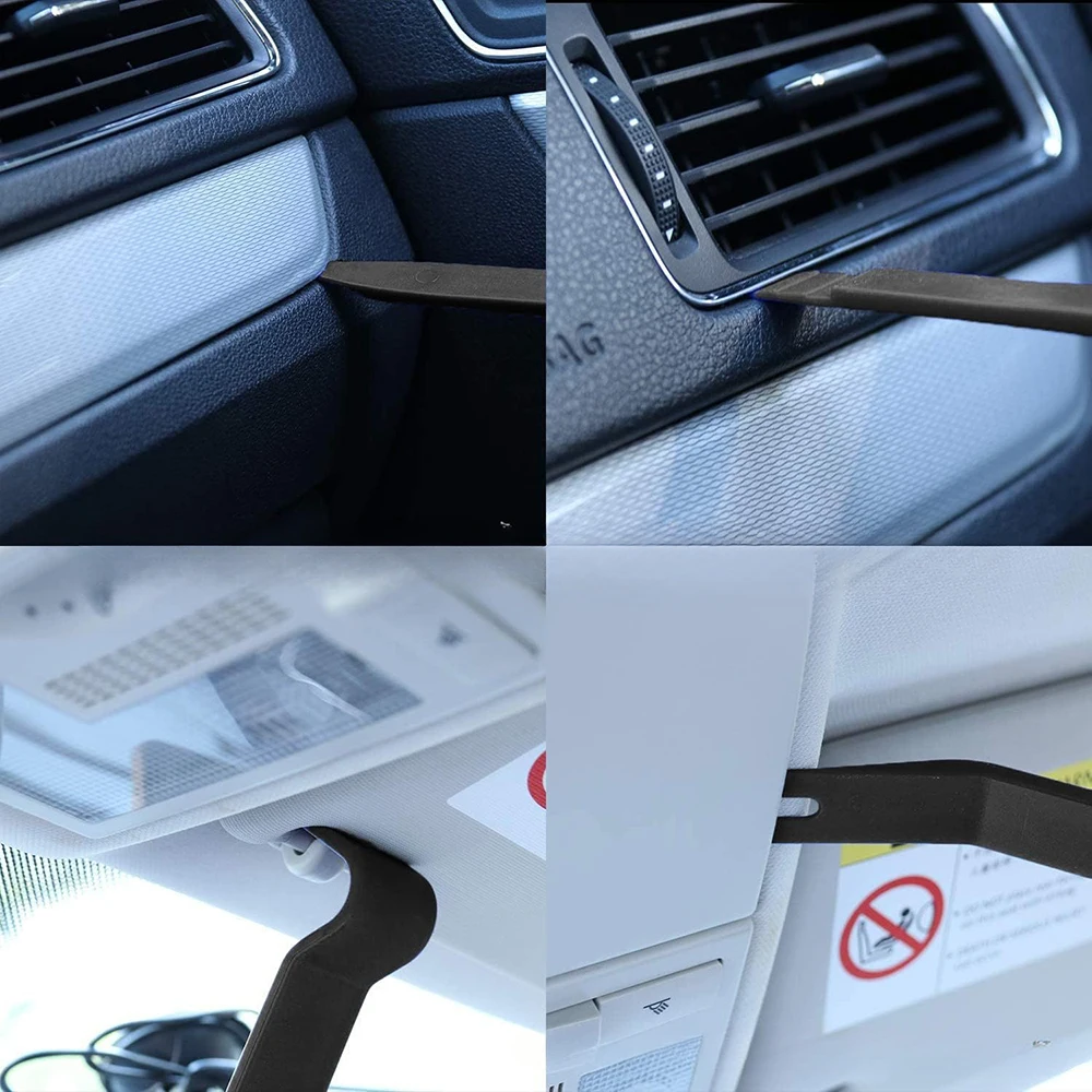 1-5Pcs Auto Trim Removal Tool Kit, No Scratch Plastic Pry Tool Kit - Interior Door Panel Clip Fastener Removal Set For Vehicle 2